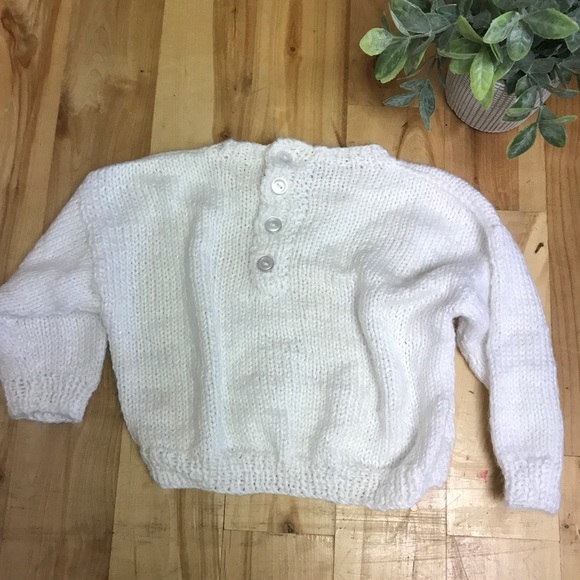 SOLD Hand Knit 18M Nautical Sailboat Sweater - Picture 4 of 5